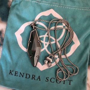 Kendra Scott Black Glass pendant necklace